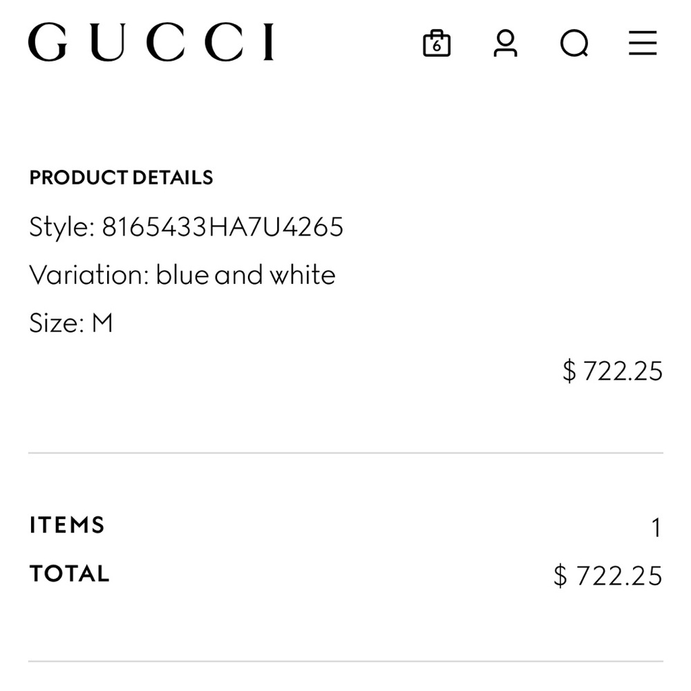Gucci Denim and Tan Monogram Bucket Hat size M brand new tags 100%  authentic - Picture 16 of 17